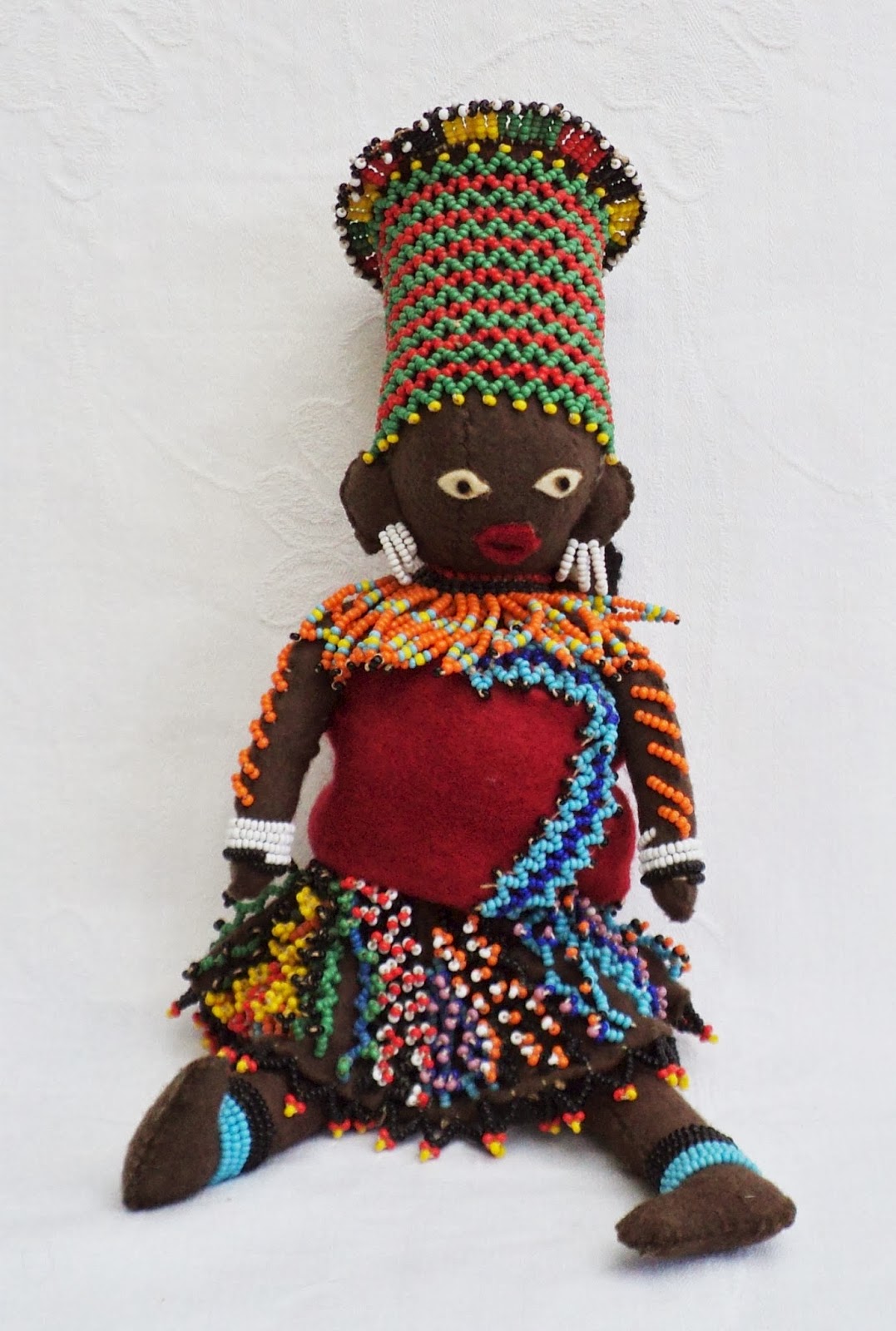 World Costume Dolls: GROUP OF TRIBAL DOLLS FROM SOUTH AFRICA