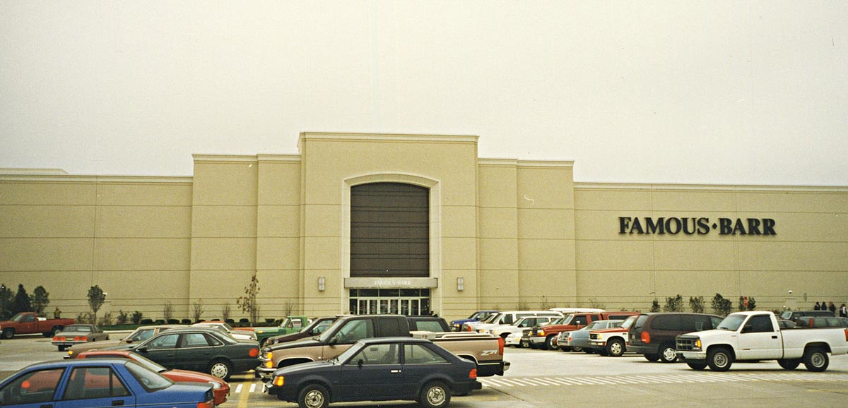 Two large department stores in Evansville