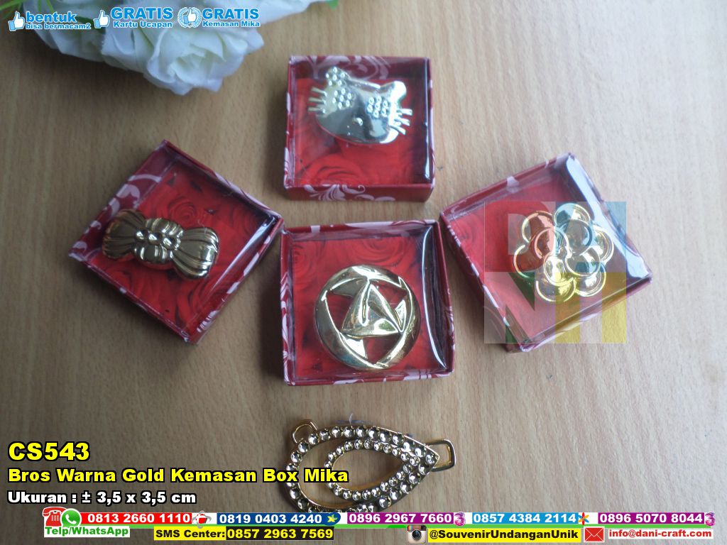 bros warna gold kemasan box souvenir pernikahan bros warna gold kemasan box souvenir pernikahan
