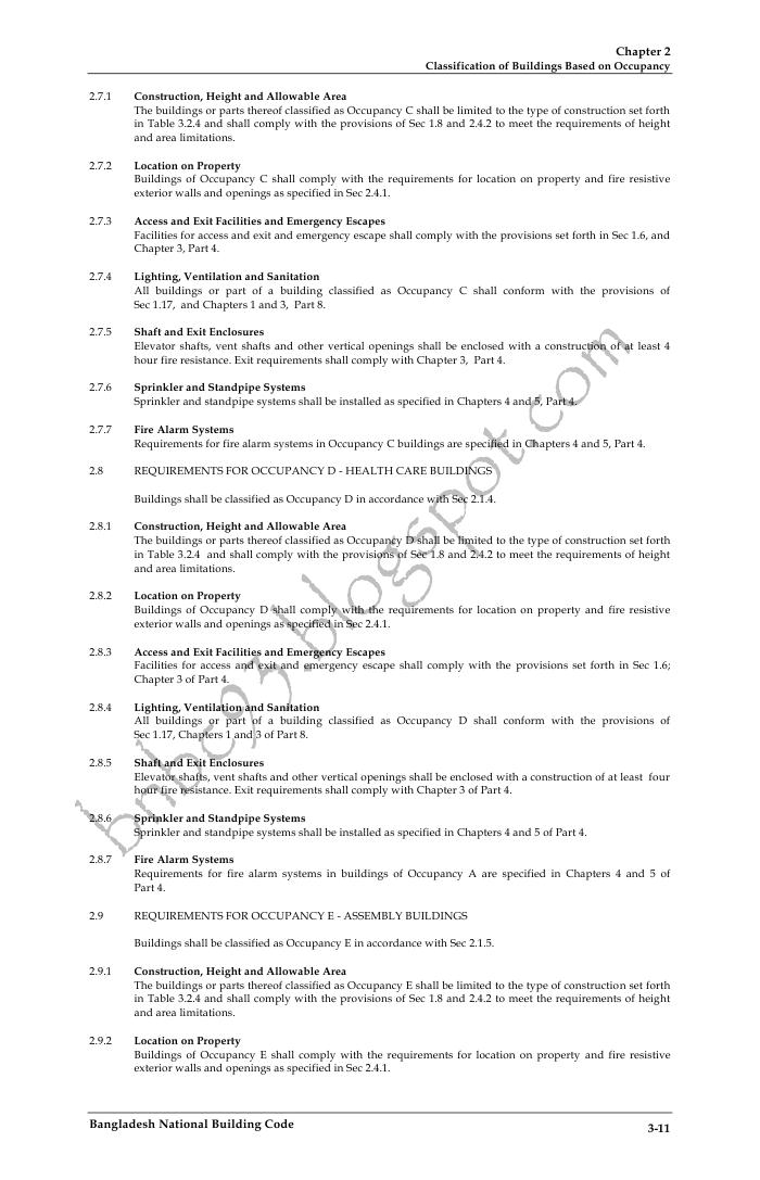 Bangladesh National Building Code: PART THREE: Chapter 2 ...