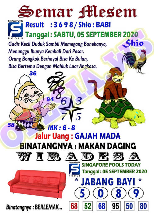 Syair Sgp 5 September 2020 Kode Syair Sgp Syair Hk Syair Sydney 2020