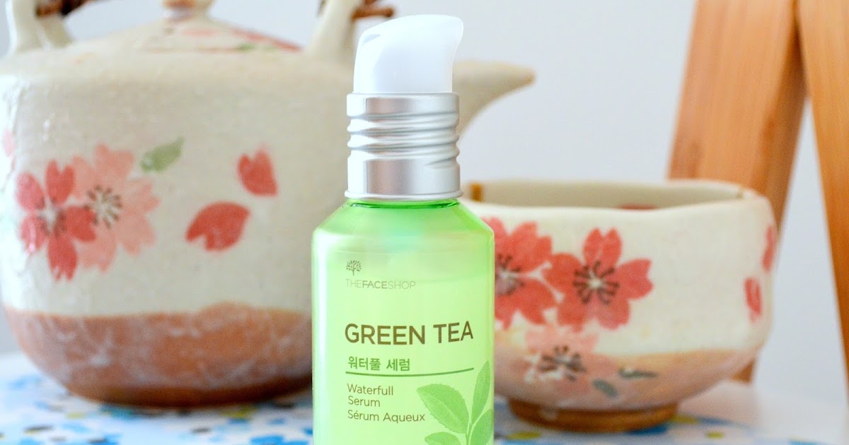 Download The Face Shop Baby Leaf Green Tea Waterfull Serum Review Korean Skincare Your Seoul Key PSD Mockup Templates