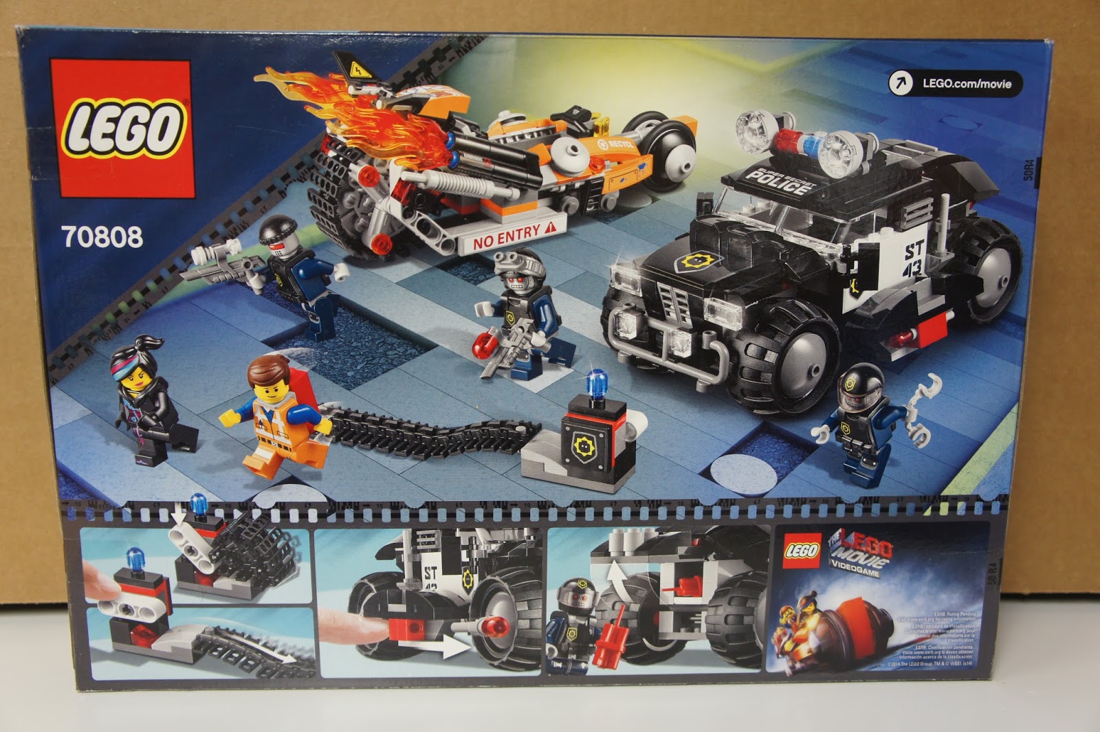 The LEGO Movie 70808 SUPER CYCLE CHASE Boxed Set w/ Emmet Wyldstyle ...