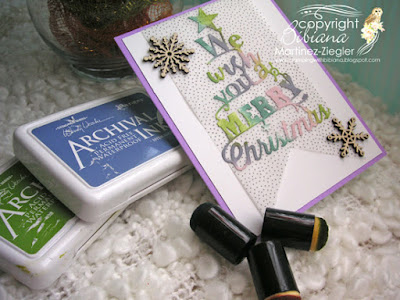 how to color die cuts merry card supplies