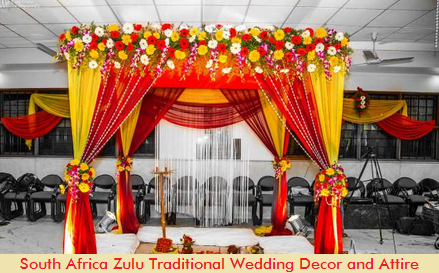 South Africa Zulu Traditional Wedding Decor And Attire Formation