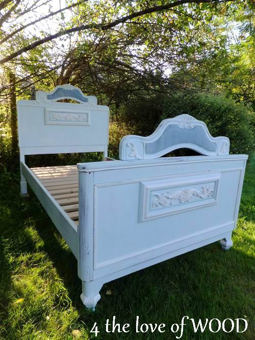 4 the love of wood UPDATING A VINTAGE BED FRAME