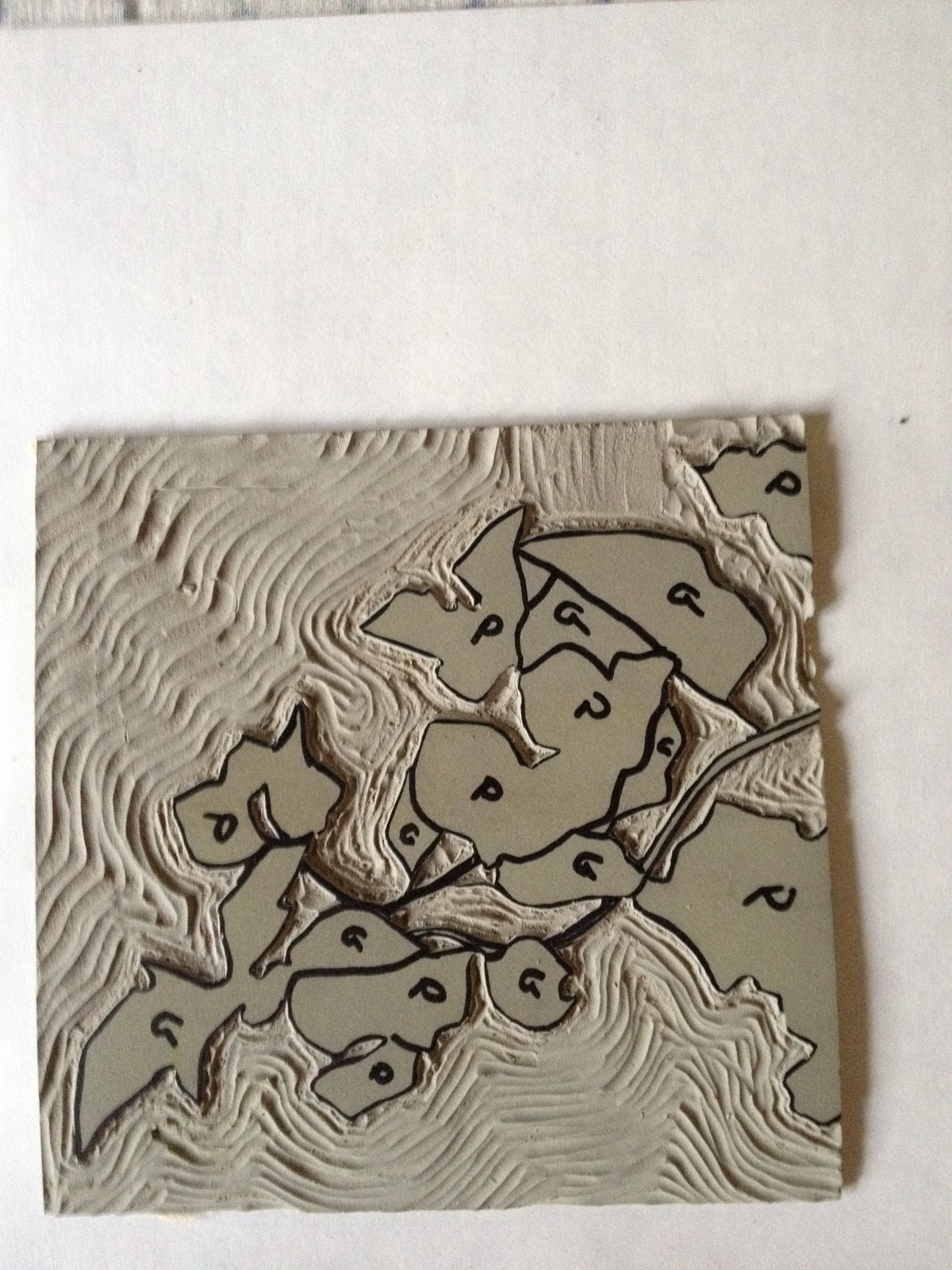 Mellissa ReadDevine Checking out the Block Printing Ink from Derivan