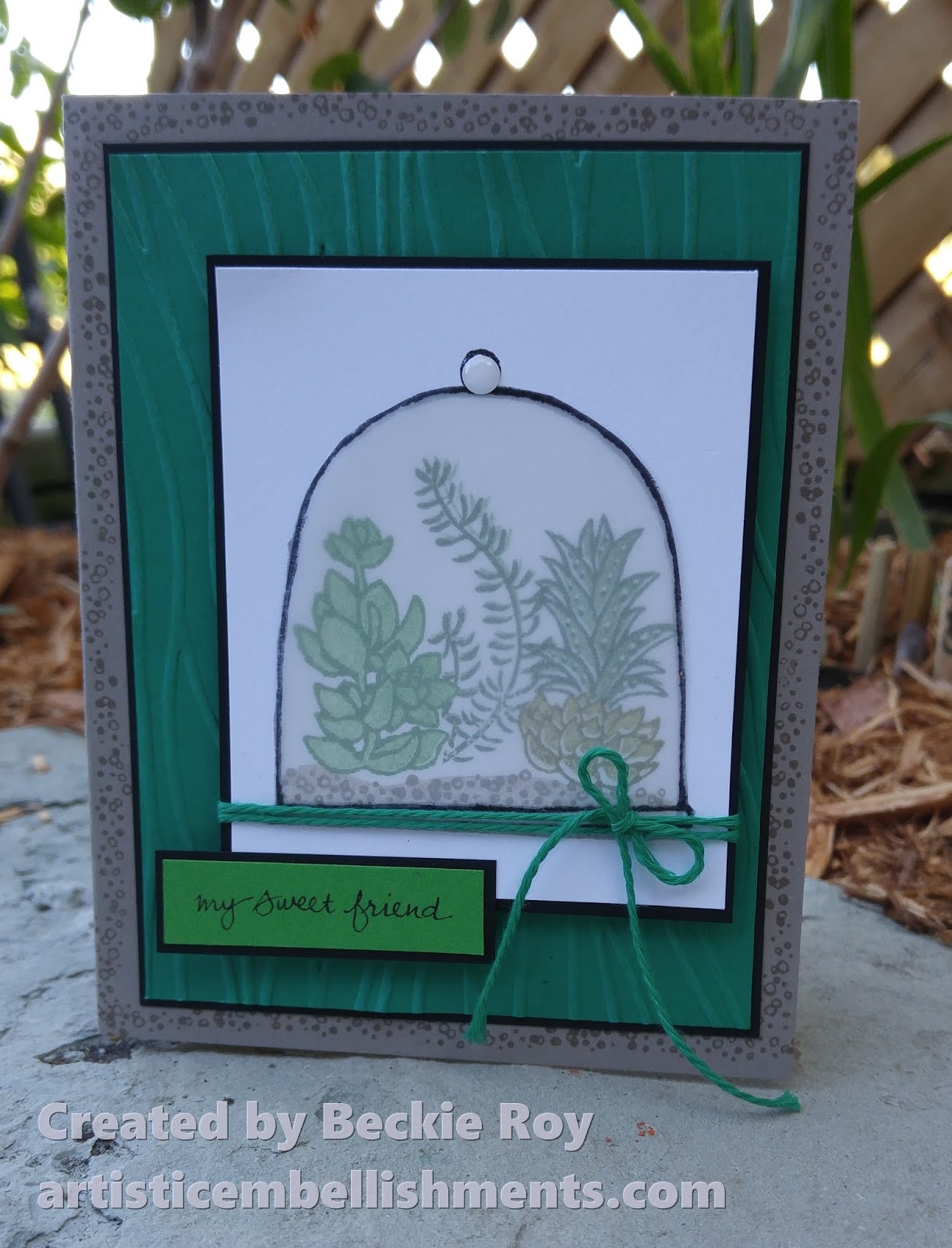 Artistic Embellishments Live, Love, Grow Build your own Terrarium