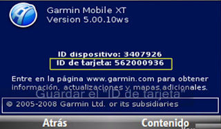 Garmin Mobile XT en Windows CE 800x480 - Navegación