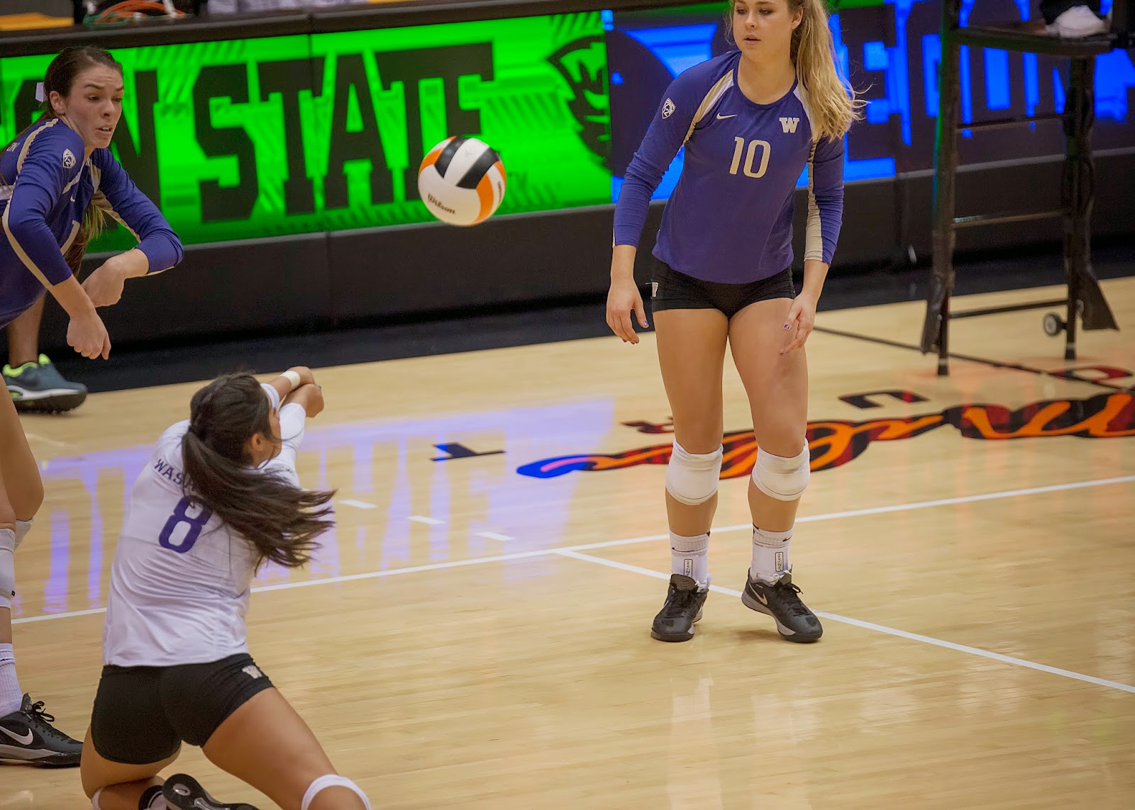 Volleyblog Seattle College Cassie Strickland bombs away against the