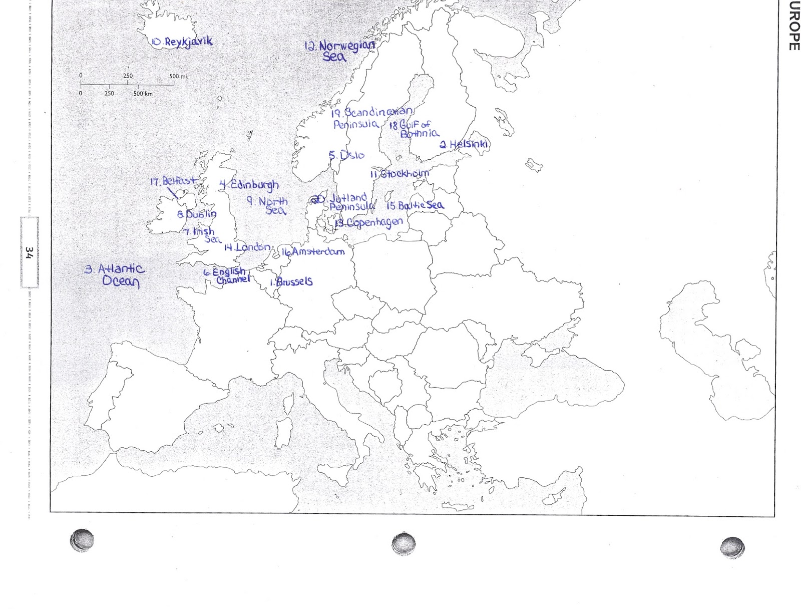 Mr. E's World Geography Page World Geography 2017 Chapter 12 Physical Geography of Europe