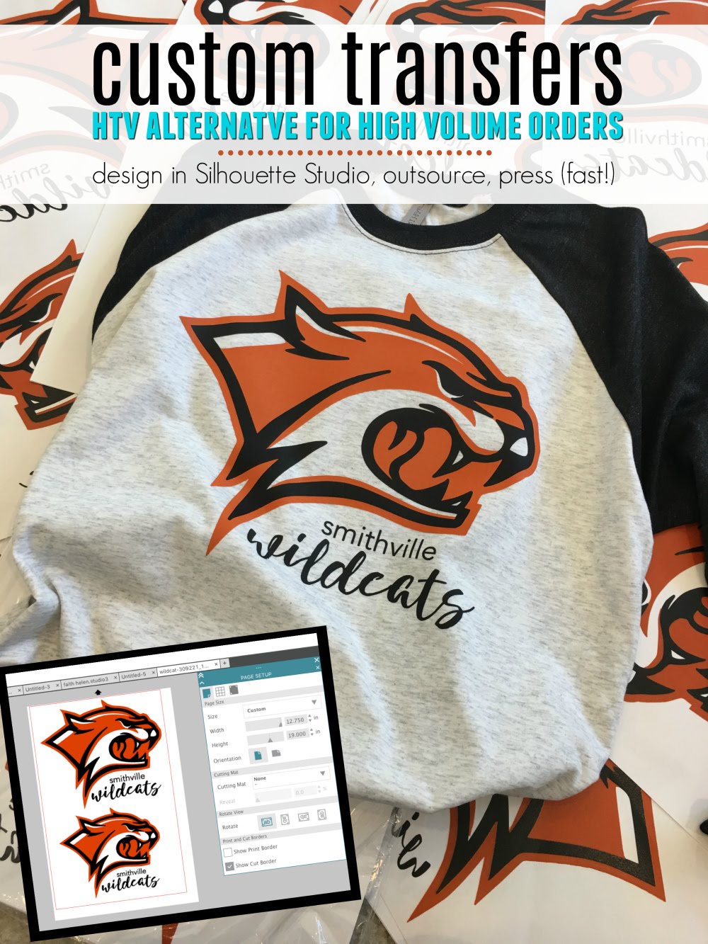 High Volume Custom Transfers as an HTV Alternative Silhouette School