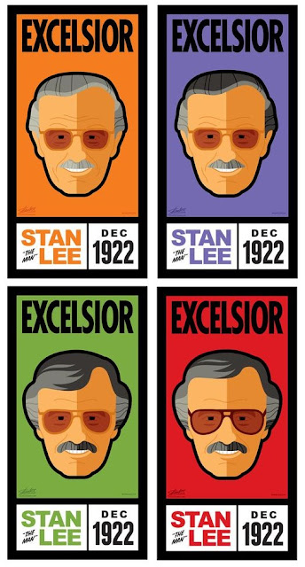 San Diego Comic-Con 2017 Exclusive Stan “The Man” Lee Through The Ages Print Series by Tom Whalen x Stan Lee Collectibles