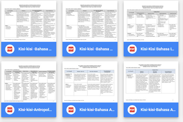 Kisi-Kisi UASBN Tahun 2018 atau Tahun Pelajaran 2017/2018 BSNP Berikut ini adalah berkas Surat Edaran Badan Standar Nasional Pendidikan Nomor Kisi-Kisi UASBN Tahun 2018 atau Tahun Pelajaran 2017/2018 BSNP