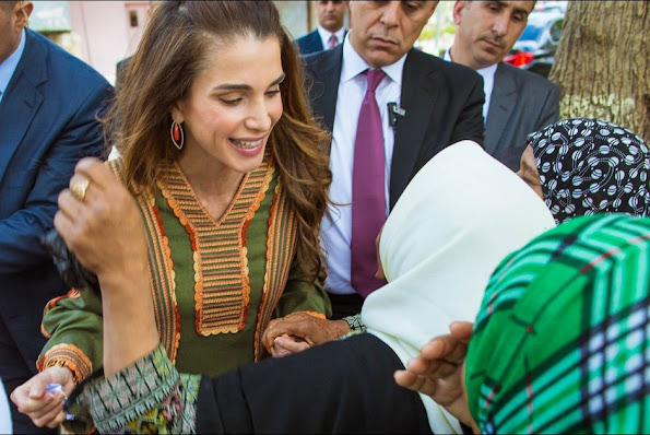 Queen Rania of Jordan visited Pella north of Amman, in Northern Ghor 