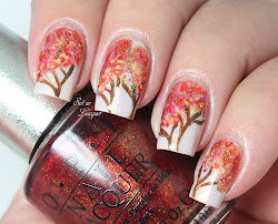 autumn nail tree lacquer