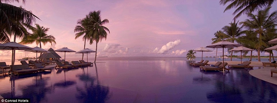 The Conrad Maldives is a five-star resort also has a gorgeous infinity pool. - The “Most Beautiful Restaurant In The World” Is Downright Mind-Blowing. The Conrad Maldives is a five-star resort also has a gorgeous infinity pool. - The “Most Beautiful Restaurant In The World” Is Downright Mind-Blowing.