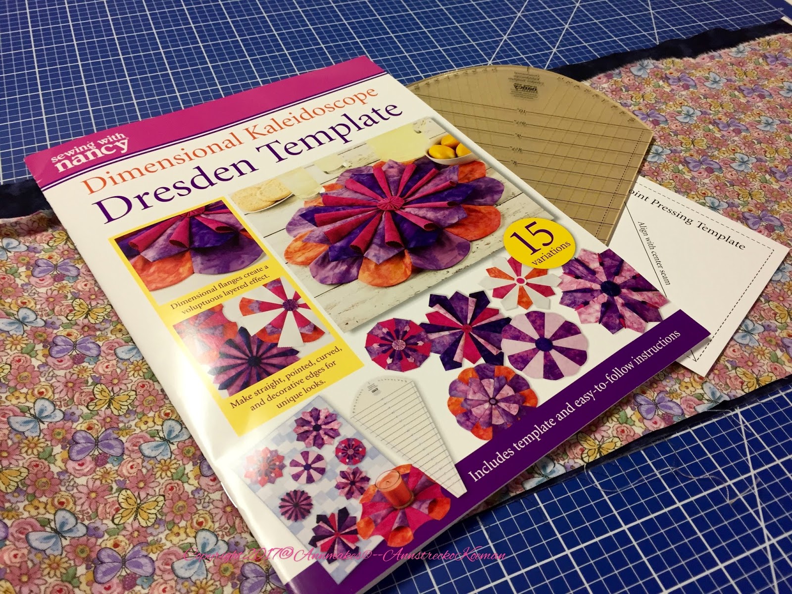 Annmakes Sew a Kaleidoscope Dresden with Nancy's Notions