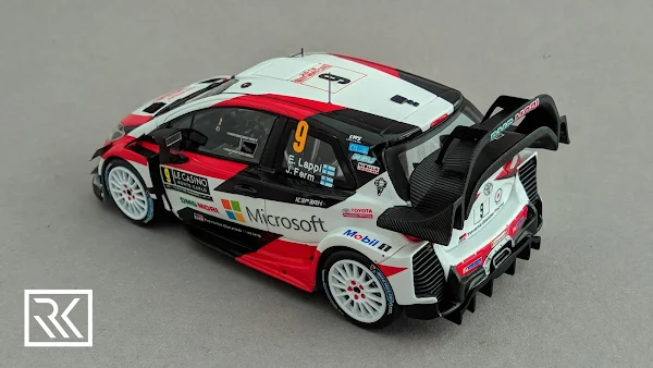 Photo of 1:43 Spark Toyota Yaris WRC model. Driven by Esapekka Lappi and Janne Ferm at Rallye Monte-Carlo 2018