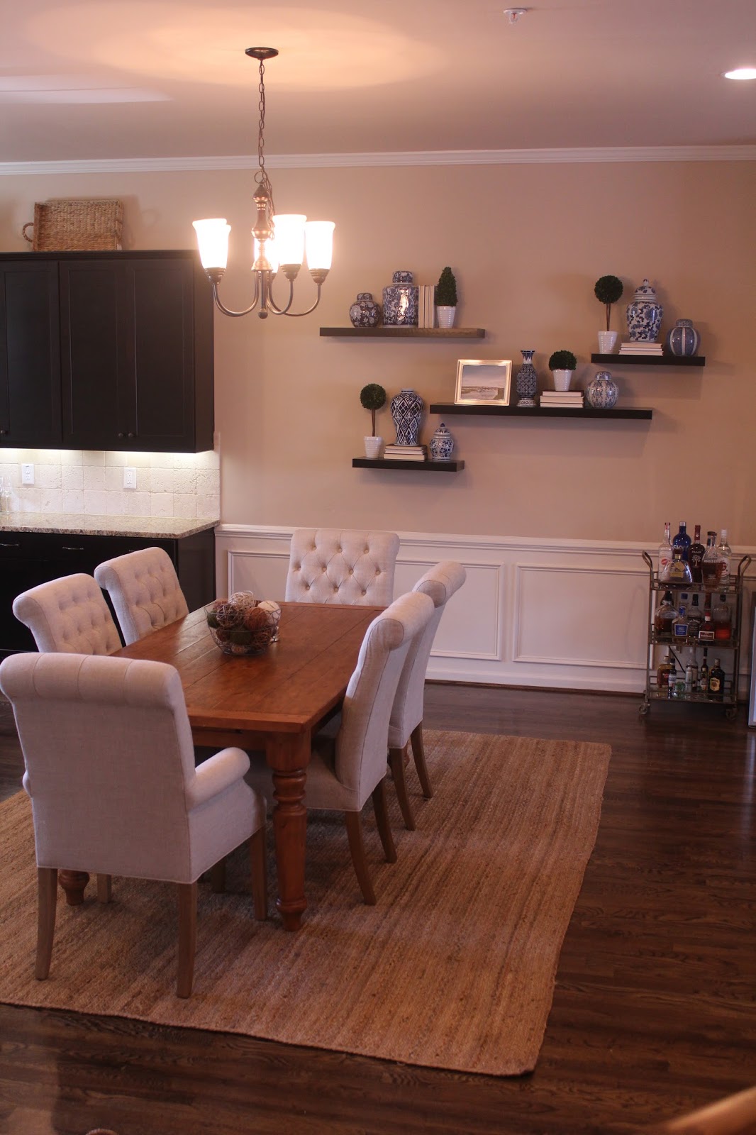 atlanta home tour: dining room accent wall