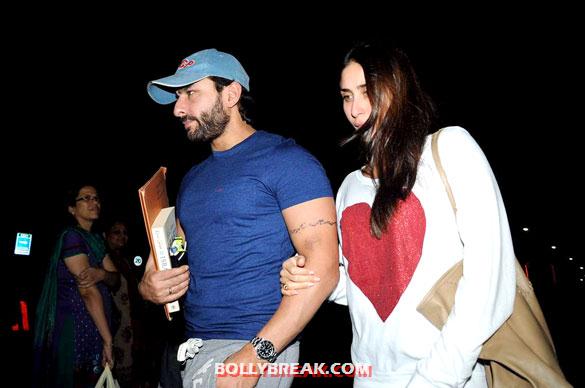 Saif Ali Khan, Kareena Kapoor at airport - (6) - Saif Ali Khan & Kareena snapped at the airport - August 2012
