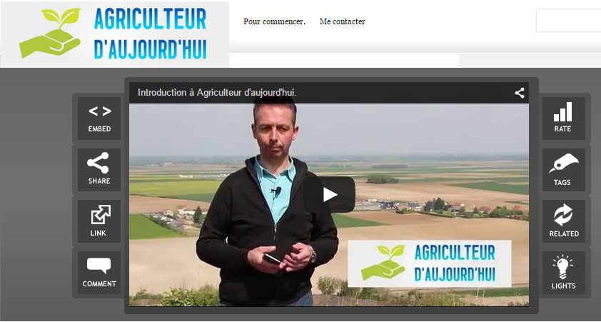 video agriculteur d'aujoud'hui