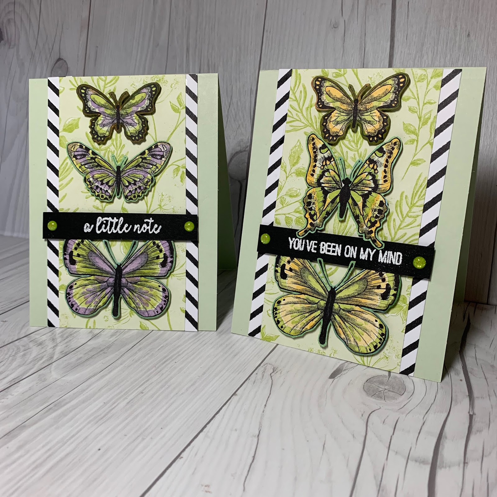 Stampin' Up! Buterfly Gala Stamp Set is perfect for a little note