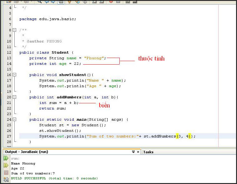 Bài 6 Java cơ bản: Thuộc tính và biến | Study and Share's Blog