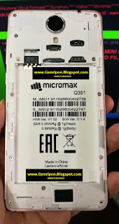 MICROMAX Q351 PAC FLASH FILE LCD CAMERA FIX 1000% TESTED FIRMWARE !! THIS FILE NOT FREE SALE ONLY!!