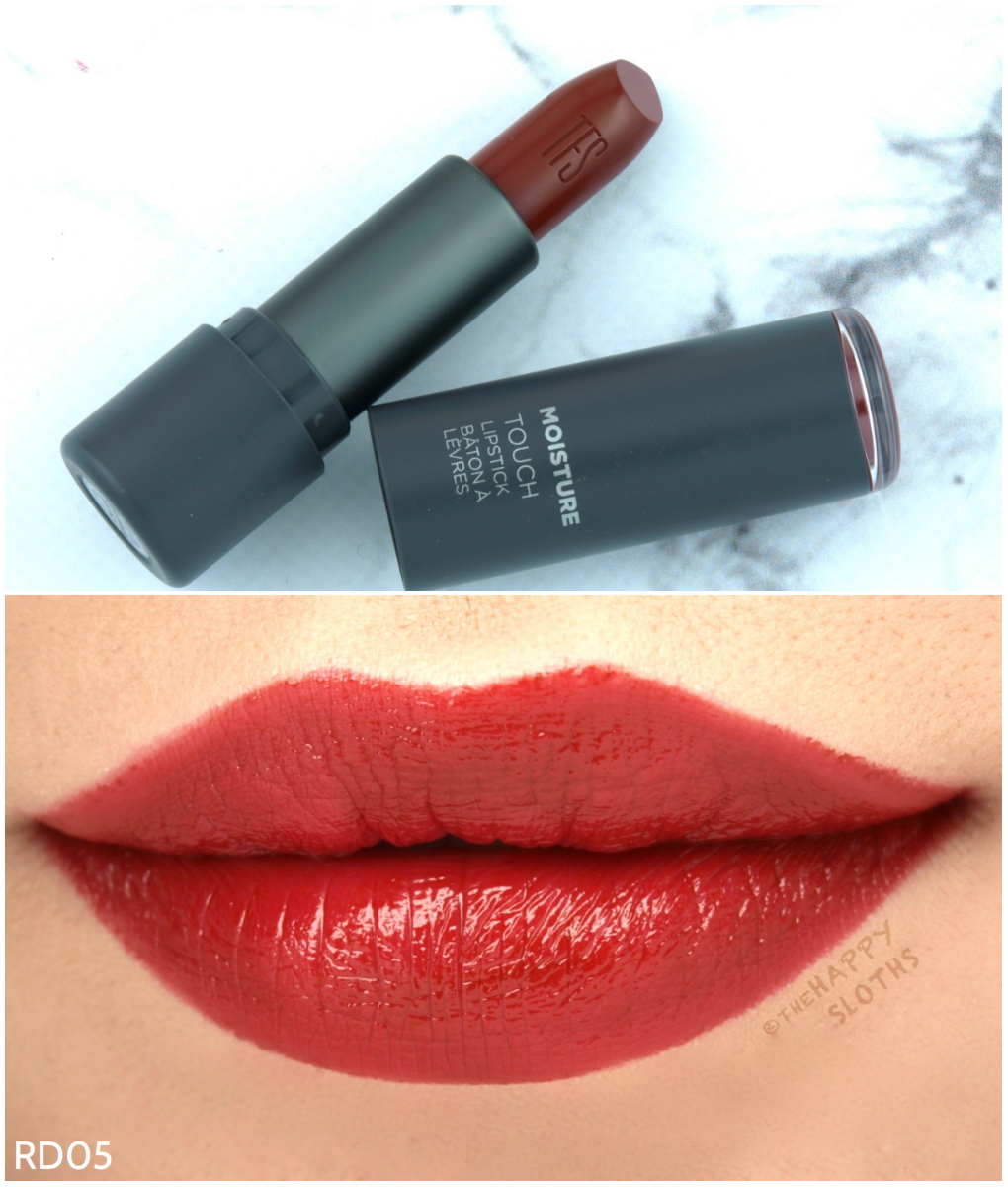 THEFACESHOP Moisture Touch Lipstick in "RD05 Smokey Red"