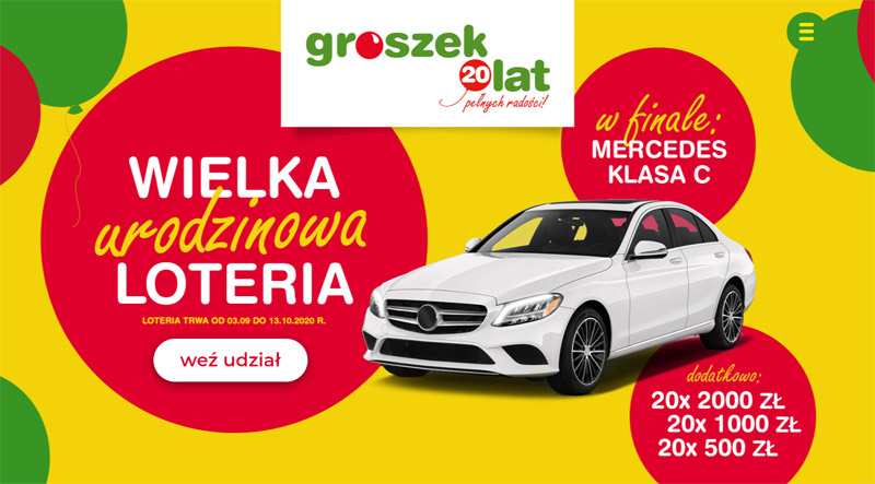 Wygraj samochód osobowy Mercedes klasy C Konkurs