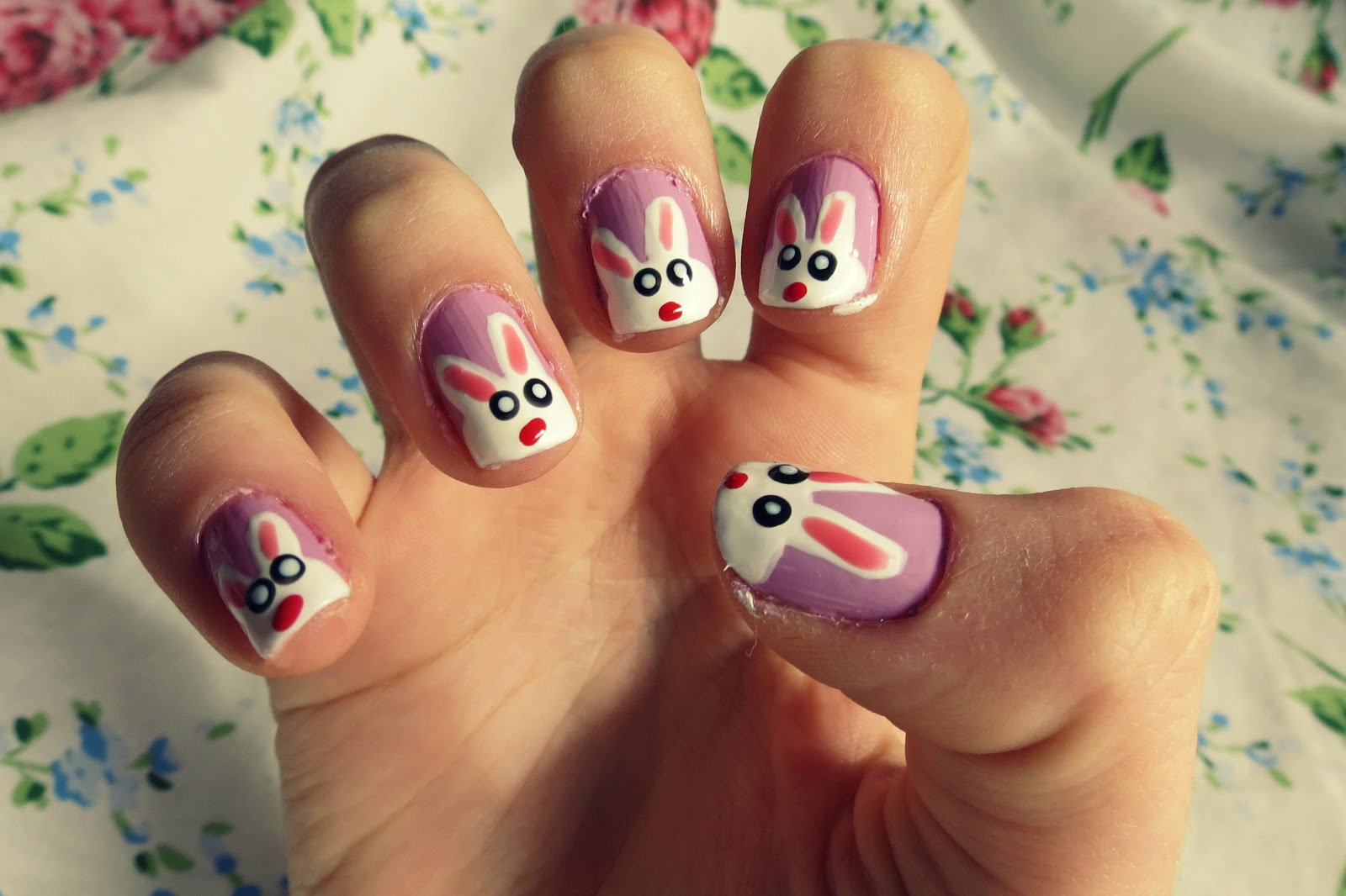 8. Easter Bunny Nail Art on Pinterest - wide 7