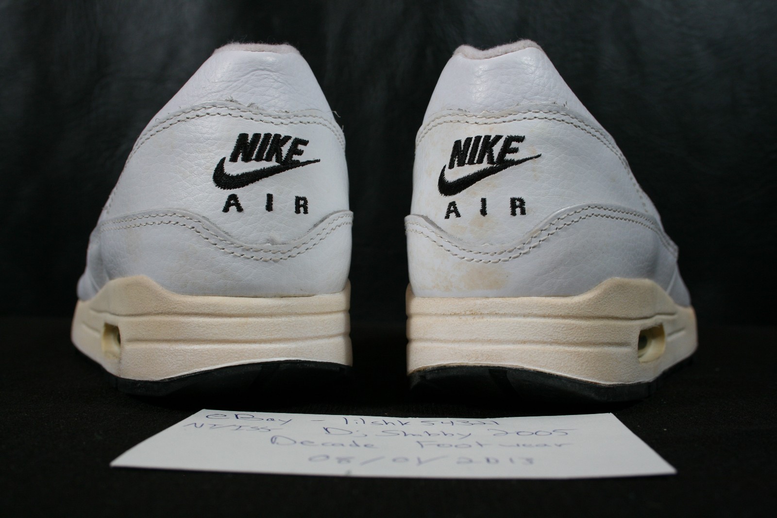 1996 NIKE AIR MAX LEATHER SC jewel WHITE/BLACK