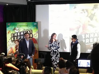 Shahrukh Khan and Deepika Padukone promote Chennai Express in London