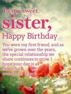 happy birthday sister images