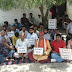 कानपुर - पानी की बर्बादी को रोकने के लिए किया धरना प्रदर्शन