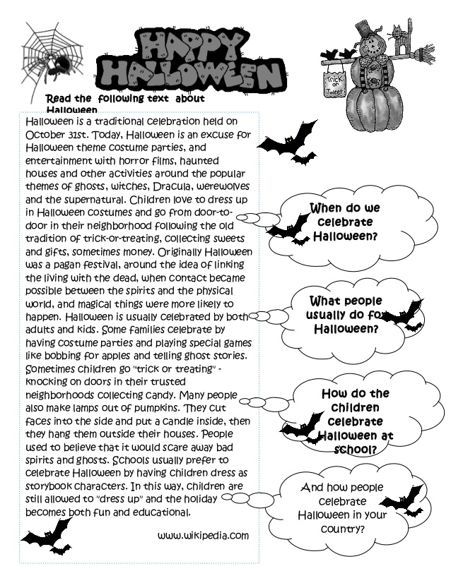 23+ atividades de Halloween divertidas para ensinar inglês
