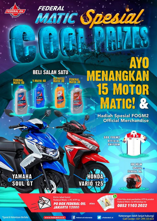 Federal Matic Spesial Cool Prizes Federal Matic Spesial Cool Prizes