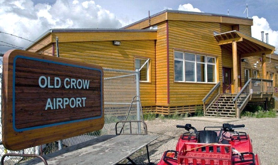 Ultima Thule Old Crow, an Arctic native village in Northern Yukon, Canada