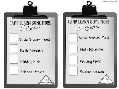 Engaging integrated and thematic camping unit for elementary classroom.