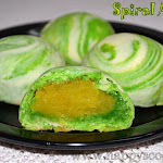 Spiral Moon Cake Recipe - International Food Challenge ( IFC #1 )