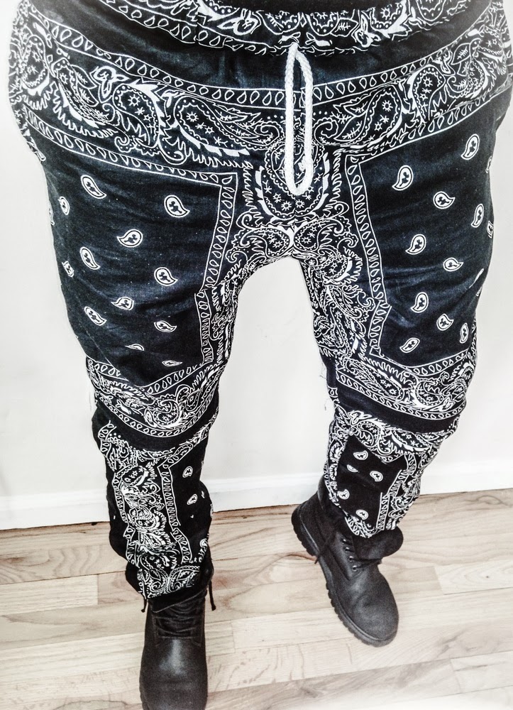 SneakerFace Patchwork Bandana Sweats 85.00