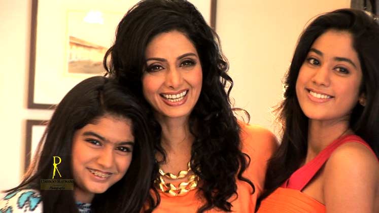 Gsv Pics Photos With Poetry Beautiful Actress Sridevi And Her Daughters For Peoples Magazine