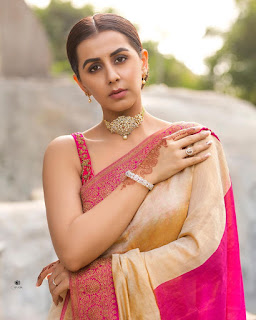 Actress Nikki Galrani New Saree Photos Actress Nikki Galrani New Saree Photos