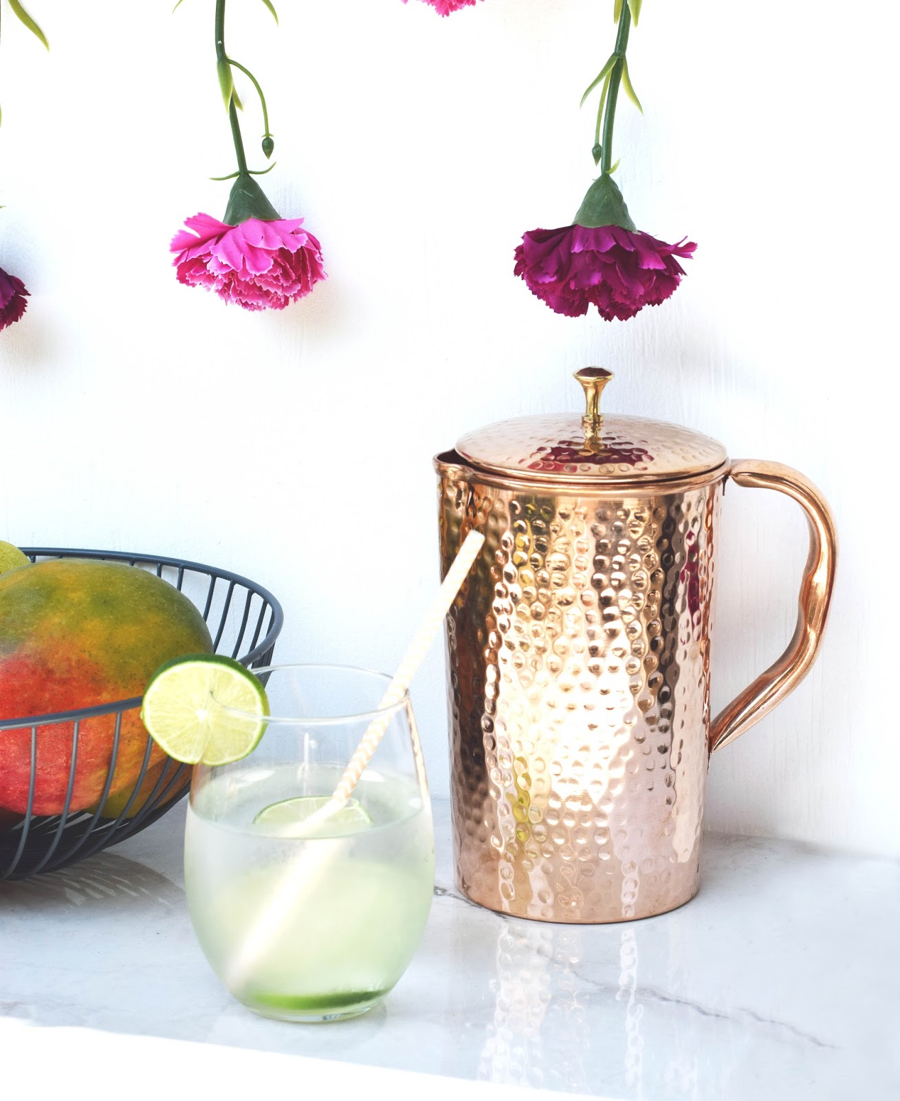 Benefits of drinking water from a copper pitcher