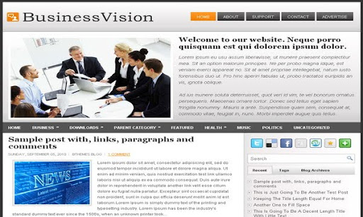 Business Vision Blogger Template