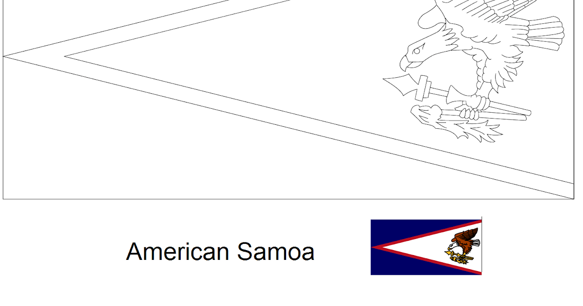 Geography Blog: American Samoa flag coloring picture