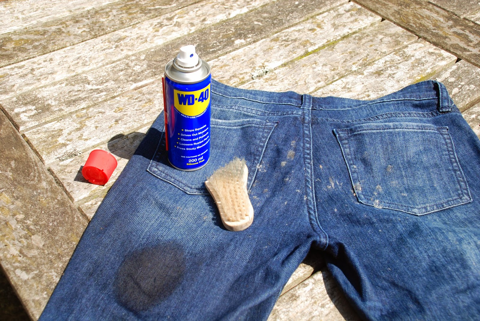 just saying WD40 stain removal