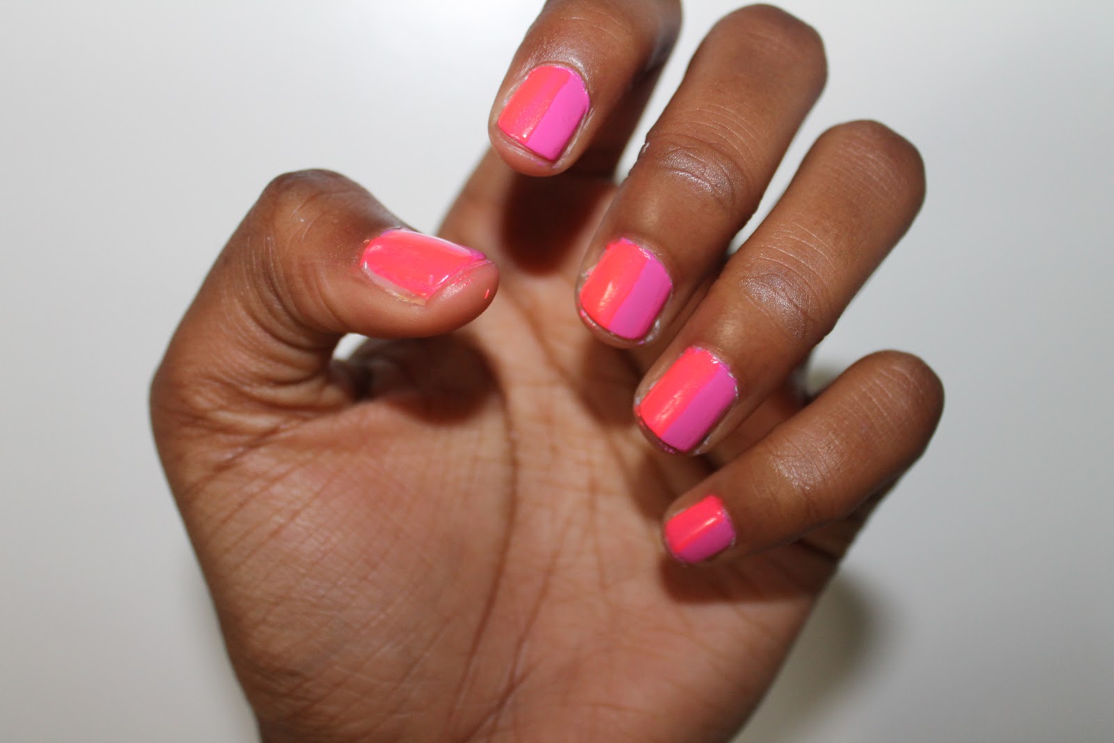 Two-tone nail design - wide 5