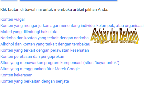 Konten Terlarang Google AdSense: Panduan Lengkap untuk Pemilik Situs Web